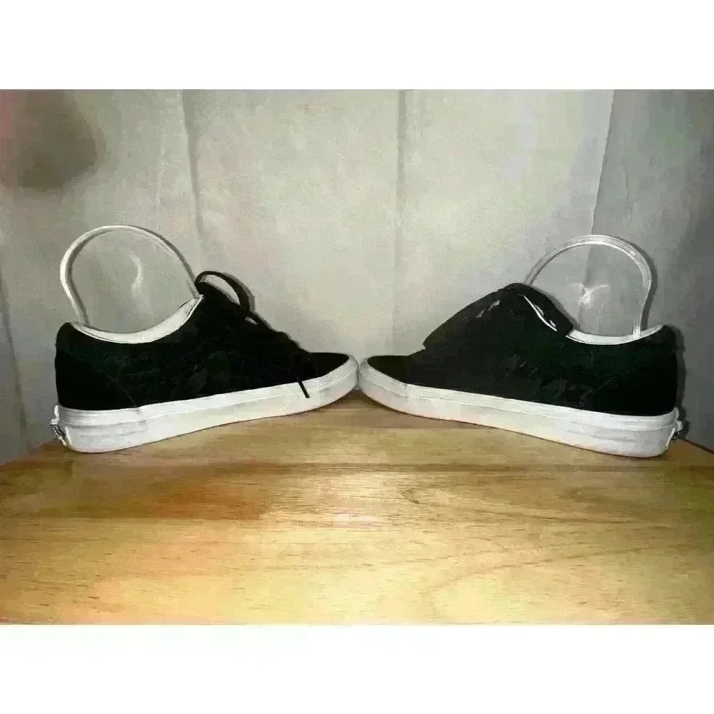 Vans Old Skool Skater Black Low Top Houndstoothembs Lace Up Sz 6.5 M/ Sz‎ 8 W